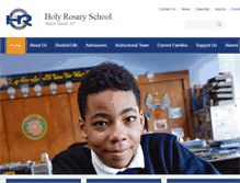 Tablet Screenshot of holyrosaryschoolsi.org